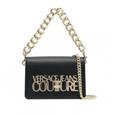 VERSACE JEANS COUTURE - BORSA A SPALLA CON LOGO LETTERING