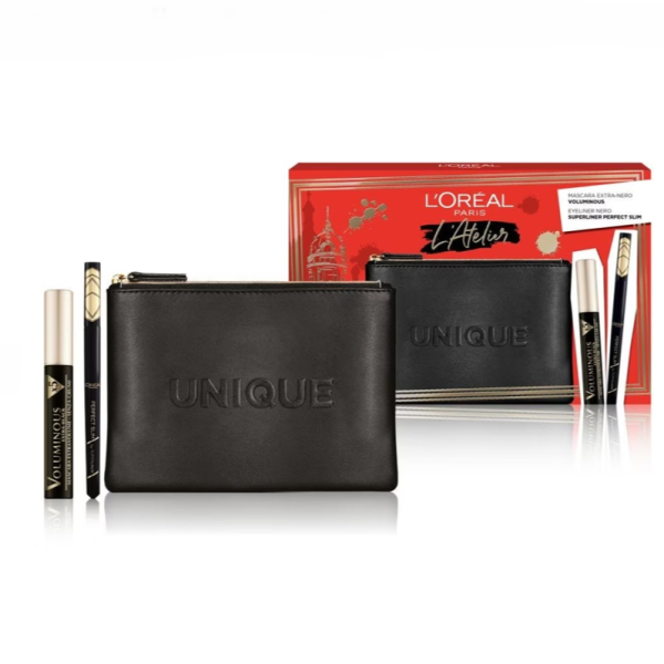 L'Atelier Pochette Premium Voluminous EB + Perfect Slim Black - L'Oreal