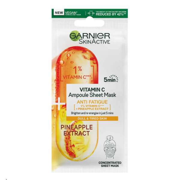 SKIN ACTIVE MASCHERA VITAMINA C + ESTRATTO DI ANANAS - Garnier