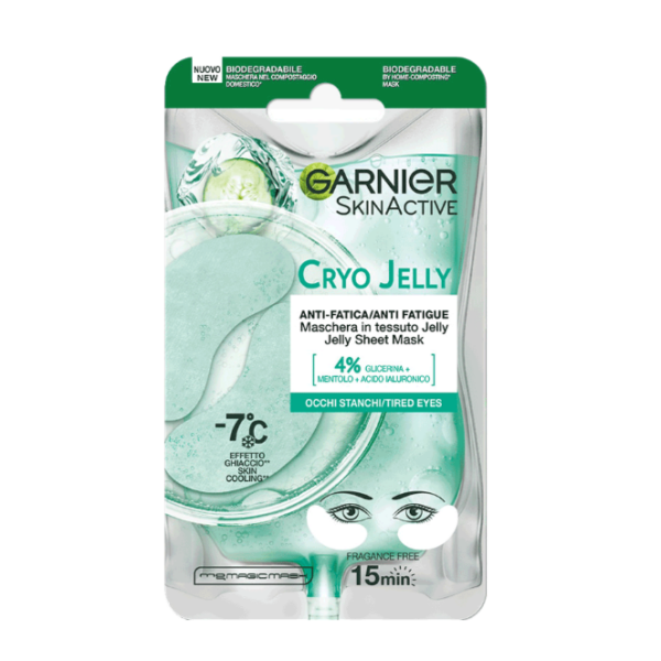 Maschera Viso in Tessuto Cryo Jelly Occhi - Garnier