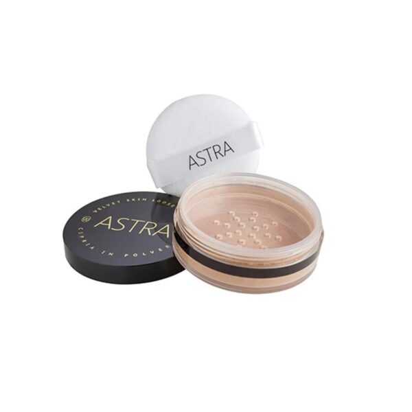 VELVET SKIN LOOSE POWDER
Cipria in polvere coprenza leggera 03 sunset- Astra