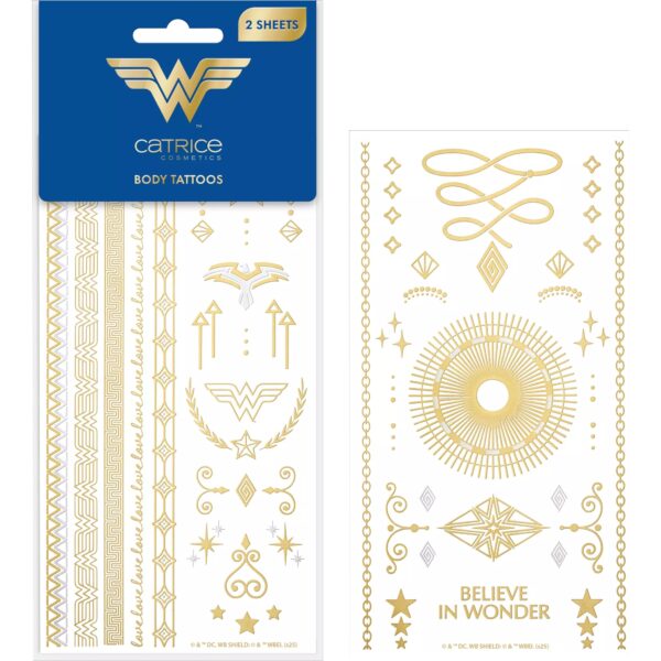 Wonder Woman tatuaggi corpo - Catrice