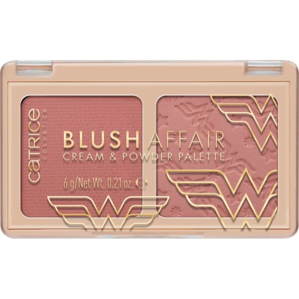 Wonder Woman Blush Affair Cream & Powder Palette 020 - Catrice