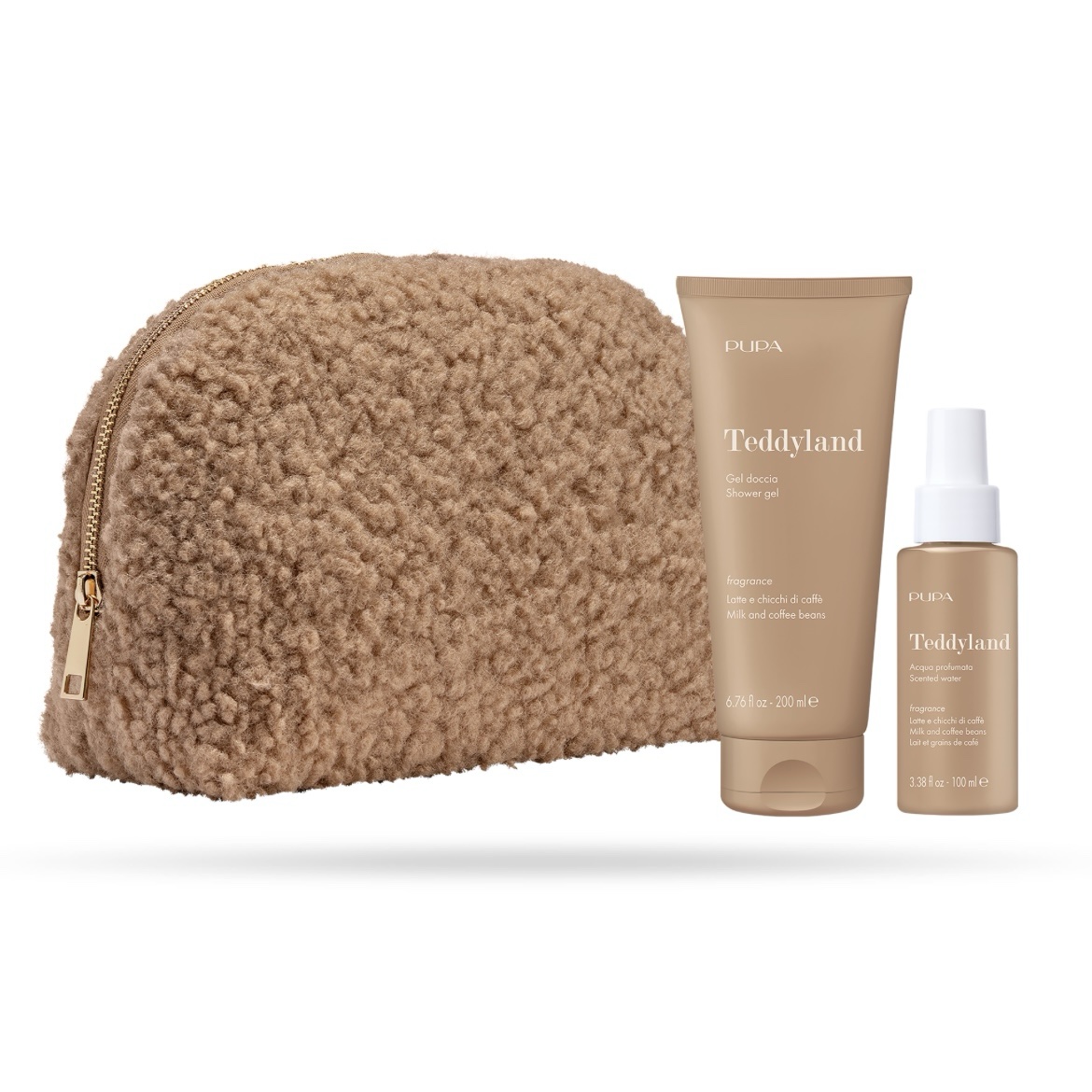 Teddyland gel doccia e acqua profumata 003 latte e chicchi di caffè - Pupa
