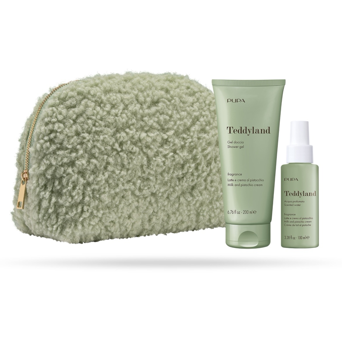 Teddyland gel doccia e acqua profumata 005 latte e crema al pistacchio - Pupa