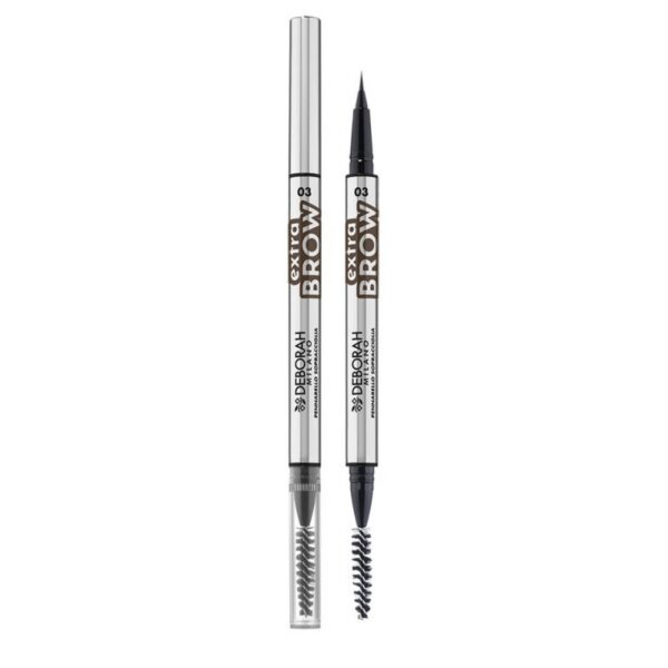 24 Ore Extra Brow Matita Sopracciglia Micro 03 dark brown - Deborah