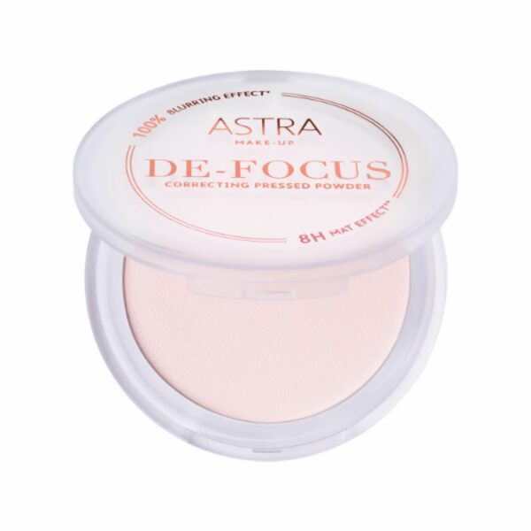 DE-FOCUS Pressed Powder 02 pink frame - Astra