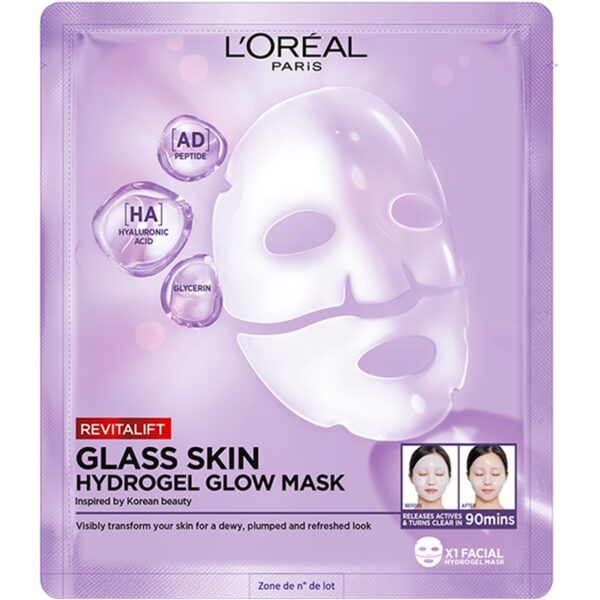 REVITALIFT FILLER GLASS SKIN MASCHERA VISO IN HYDROGEL ILLUMINANTE - L'Oreal