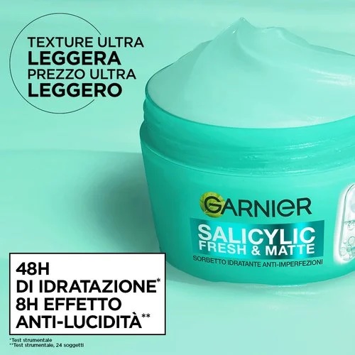 Crema viso Salicylic Fresh & Matte, 85 ml - Garnier - immagine 2