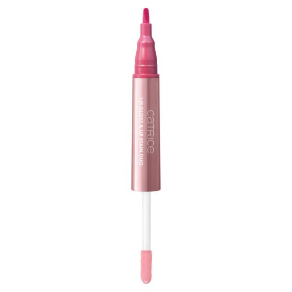 BRIDES & BESTIES Lip Gloss & Lip Stain Duo, lunga durata, effetto colorante, brillante, opaca (4.9ml) - Catrice