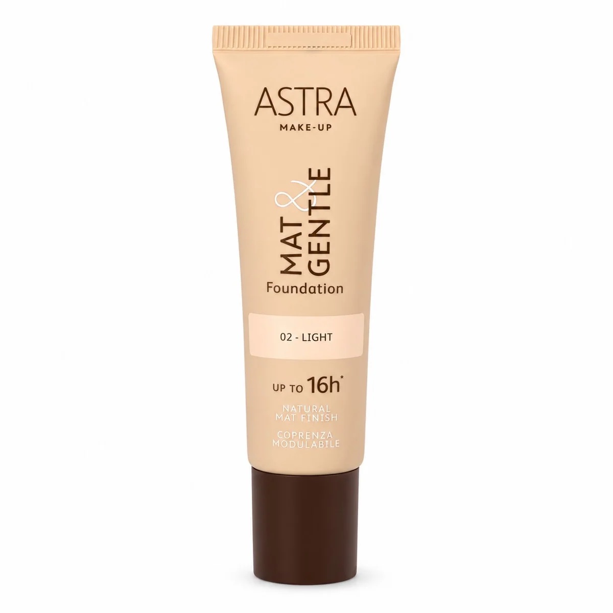 MAT&GENTLE FOUNDATION 02 light - Fondotinta Opaco Naturale Astra