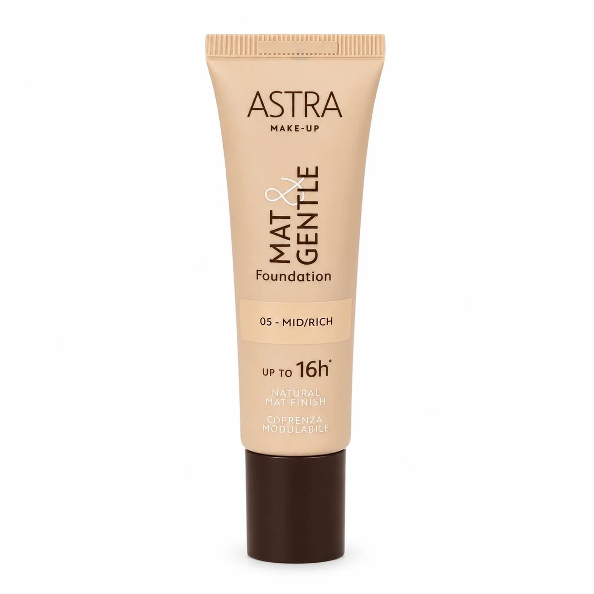 MAT&GENTLE FOUNDATION 05 medium/rich - Fondotinta Opaco Naturale Astra