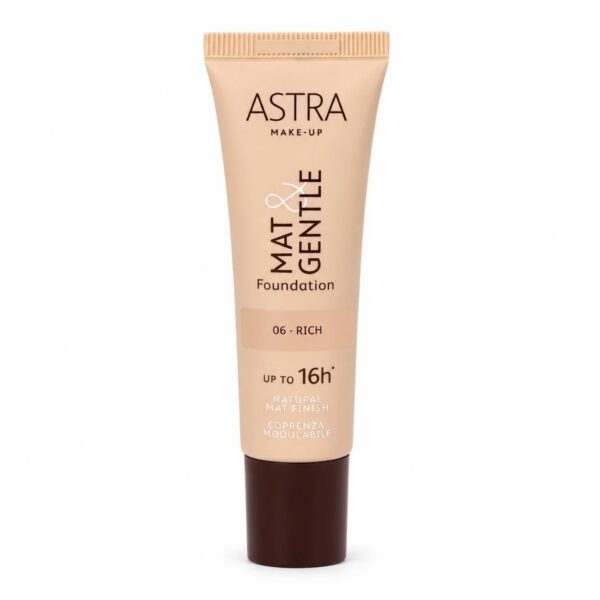 MAT&GENTLE FOUNDATION 06 rich - Fondotinta Opaco Naturale Astra
